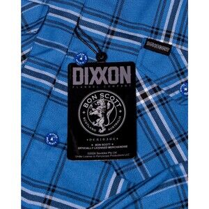 DIXXON Flannel Sz L Bon Scott Heritage AC/DC Dirty Deeds TNT Highway to Hell New